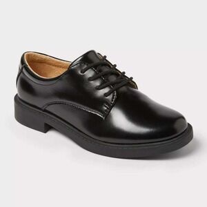 Cat & Jack Kids' Will Oxford Dress Shoes Black Size 4 New With Tags